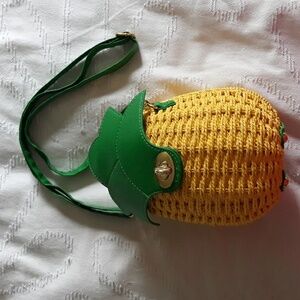 Pineapple Wicker Purse